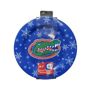 Forever Collectibles Florida Gators Team Mascot Holiday Snowflake Plate Set 4